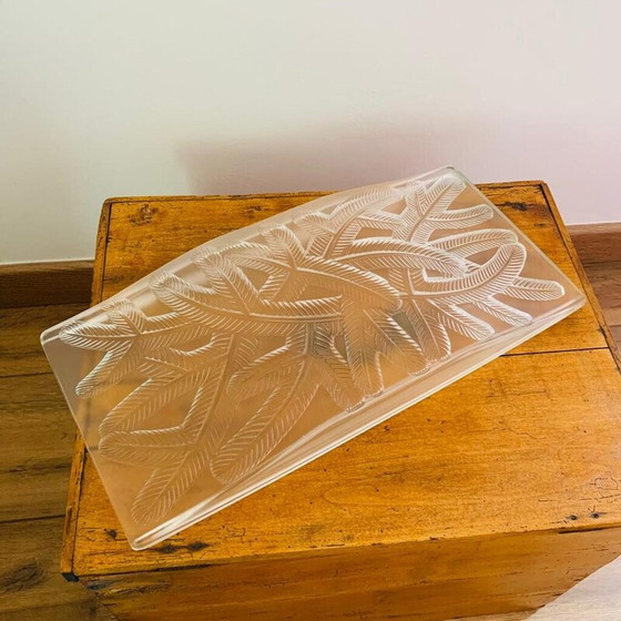 Image 1 of Table vintage art déco en verre pour Verlys, France 1920