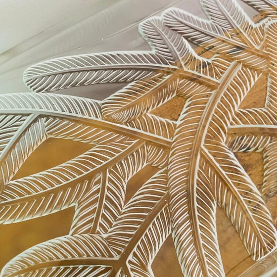 Image 1 of Table vintage art déco en verre pour Verlys, France 1920