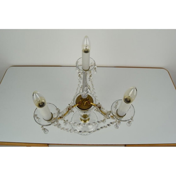Image 1 of Lampe de table vintage en cristal de kamenicky Senov, Tchécoslovaquie 1960