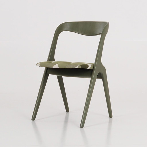 Chaise verte, Design danois, 1970S, Production : Danemark