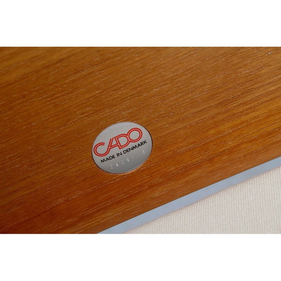 Image 1 of Fauteuil et ottomane vintage en teck par Ole Wanscher pour Cado, 1960s