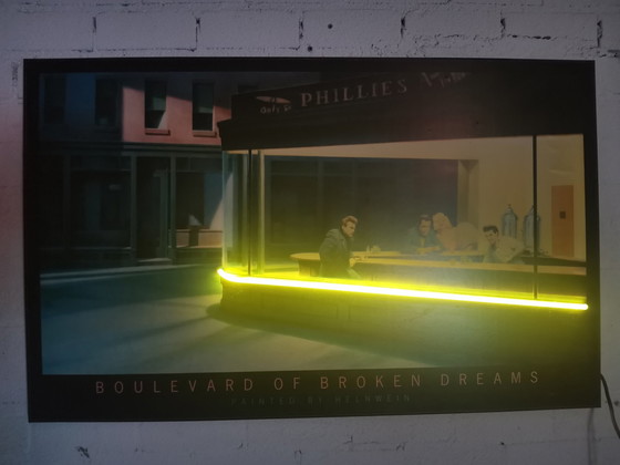 Image 1 of Neon Poster Boulevard Of Broken Dreams