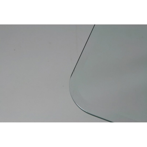 Image 1 of Table basse vintage en laiton et verre, 1970