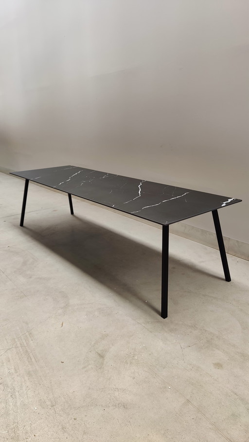 Table de salle à manger en céramique 260X90Cm - Noir