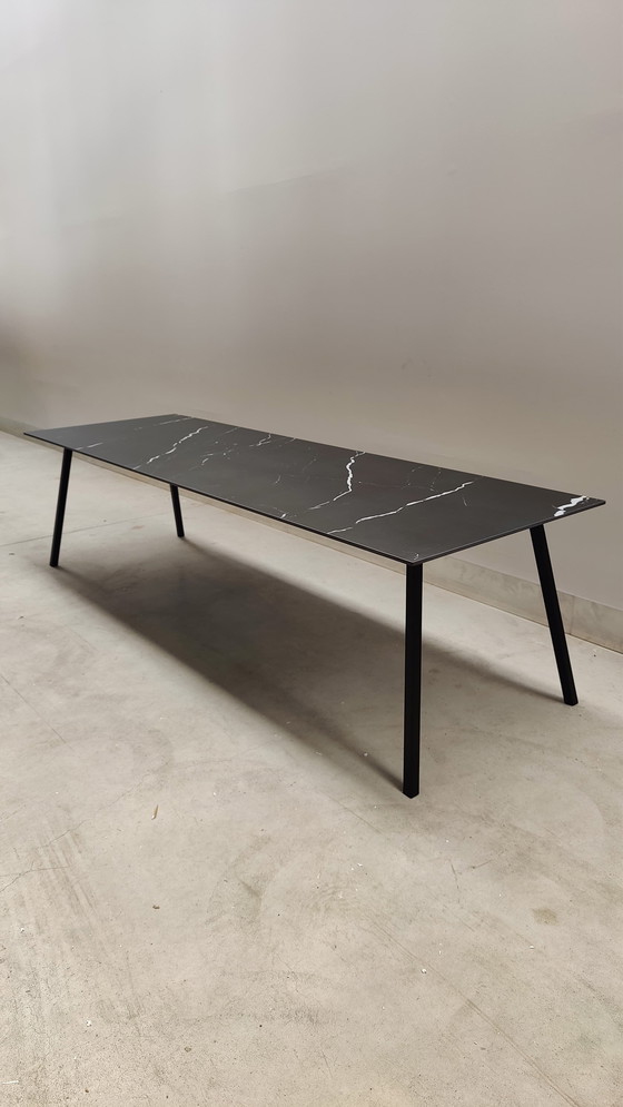 Image 1 of Table de salle à manger en céramique 260X90Cm - Noir