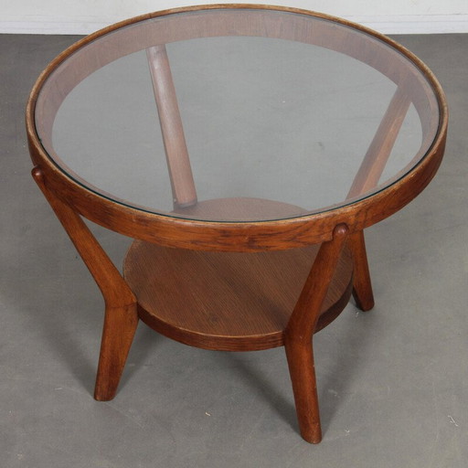 Table basse vintage par Kropacek et Kozelka pour Interier Praha, 1944