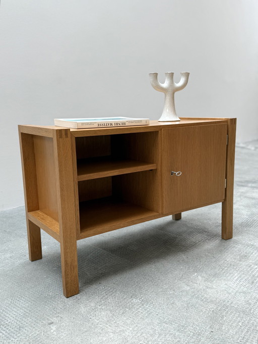 Petit buffet commode Scandinavie frêne bois 1960s