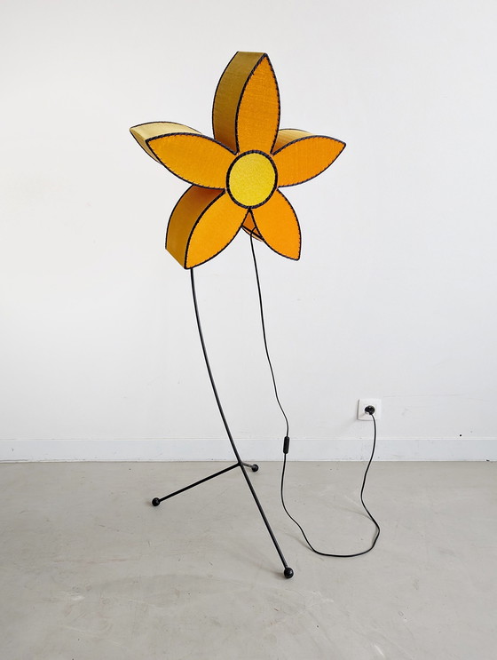 Image 1 of Lampe à fleurs Pop-Art 1980