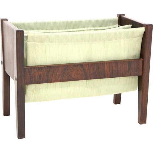 Porte-revues vintage en bois de rose, Danemark 1960