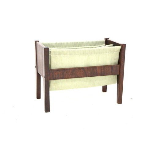 Porte-revues vintage en bois de rose, Danemark 1960