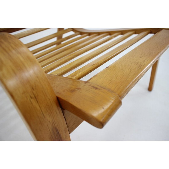 Image 1 of Fauteuil vintage en hêtre courbé, Tchécoslovaquie 1960