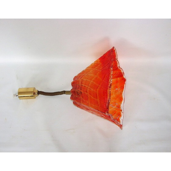 Image 1 of Lampe suspendue en verre vintage, 1970