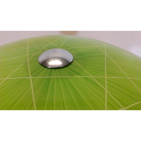 Image 1 of Lampe de table verte "tout en verre" vintage