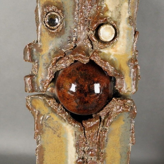 Image 1 of Sculpture murale vintage en céramique, 1970