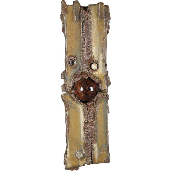 Image 1 of Sculpture murale vintage en céramique, 1970
