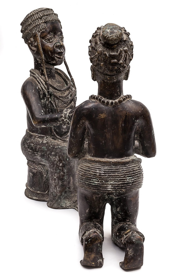 Image 1 of Bronze "L'Offrande De Cauris", Bénin, 1950