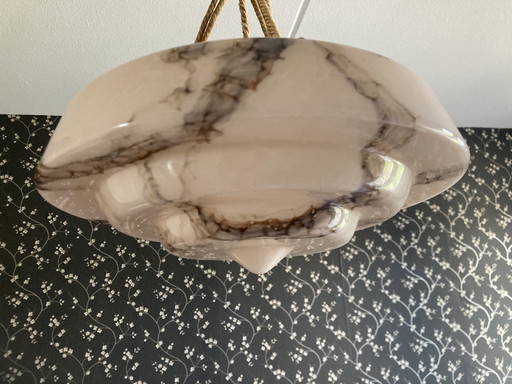 Lampe Art Déco marbrée