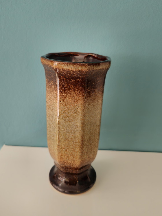 Image 1 of Vase Vintage Bay Keramik West Germany Vase Vase Brown