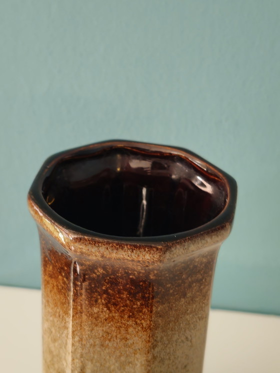 Image 1 of Vase Vintage Bay Keramik West Germany Vase Vase Brown