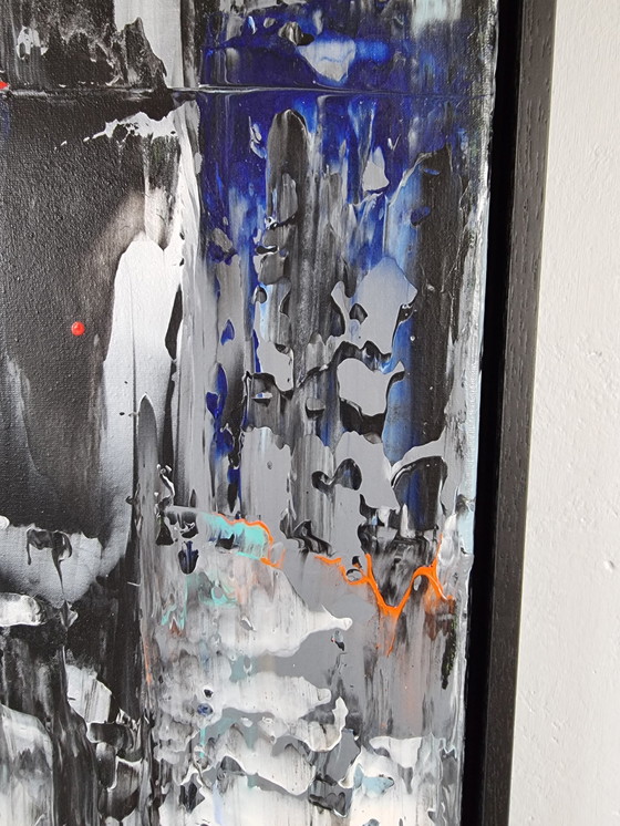 Image 1 of Frances Eckhardt - Peinture abstraite moderne 40x60 + cadre 1/2