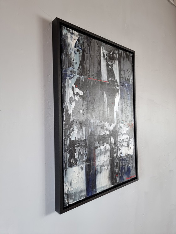 Image 1 of Frances Eckhardt - Peinture abstraite moderne 40x60 + cadre 1/2