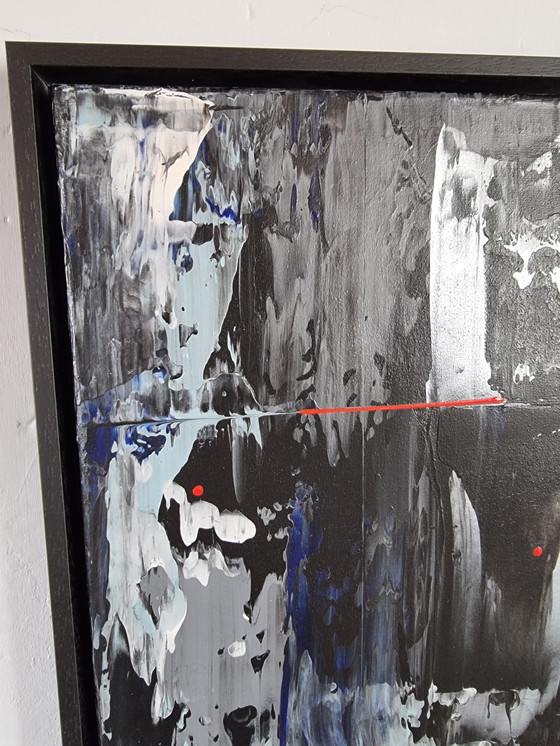 Image 1 of Frances Eckhardt - Peinture abstraite moderne 40x60 + cadre 1/2