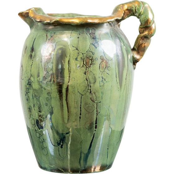 Image 1 of Pichet vintage en céramique émaillée de Louis Auguste Dage, 1950