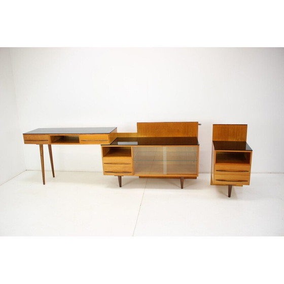 Image 1 of Buffet modulaire vintage en bois laqué par Mojmir Pozar pour Up Zavody, Tchécoslovaquie 1960