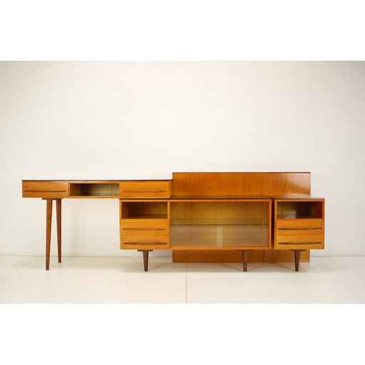 Buffet modulaire vintage en bois laqué par Mojmir Pozar pour Up Zavody, Tchécoslovaquie 1960