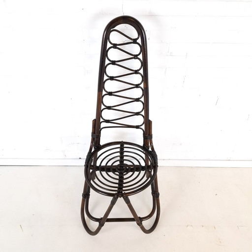 Chaise vintage en bambou