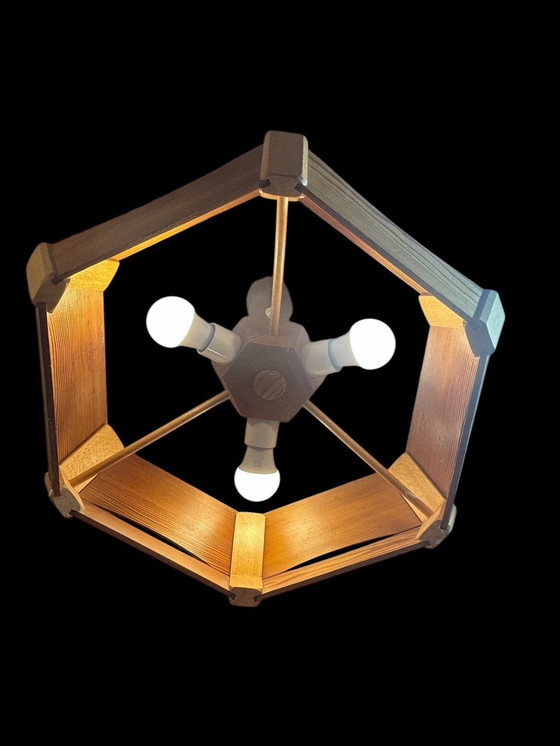 Image 1 of Lustre Brutaliste 1970