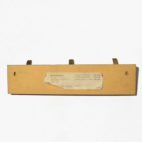 Image 1 of Porte-manteau mural vintage par Hersteller Veb Deutsche Werkstotten Hellerau, Allemagne 1970