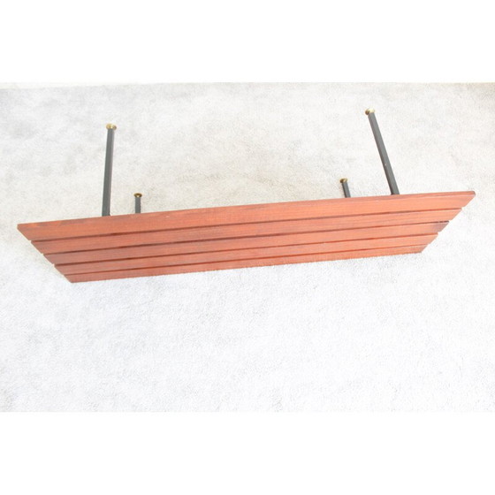 Image 1 of Banc vintage en palissandre et métal, Italie 1970