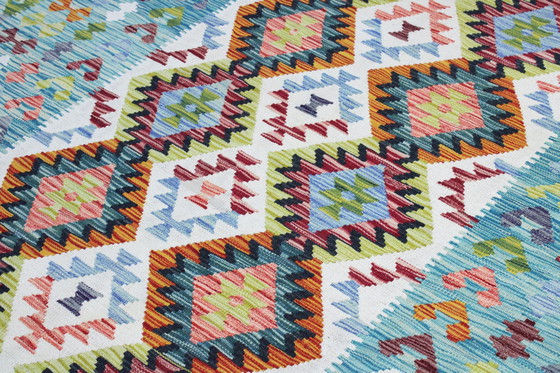 Image 1 of Original Old Style Kelim Afghan 251 X 182 Cm Top Condition