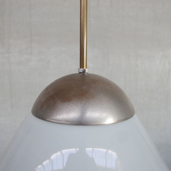 Image 1 of Lampe suspendue vintage allemande en opaline par Kandem, années 1930