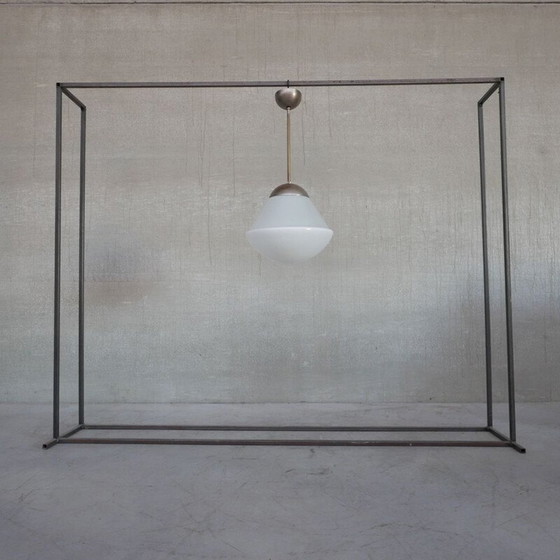 Image 1 of Lampe suspendue vintage allemande en opaline par Kandem, années 1930