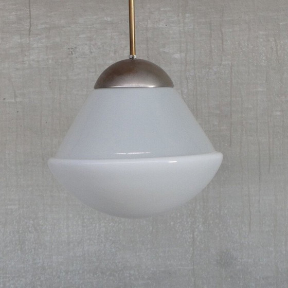 Image 1 of Lampe suspendue vintage allemande en opaline par Kandem, années 1930