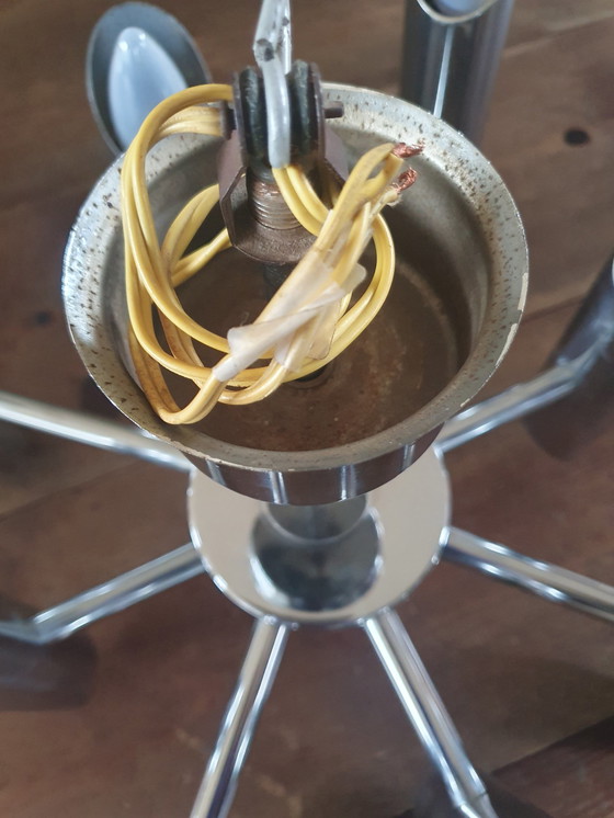 Image 1 of Spage Age Lampe pendante tubulaire à 16 lumières, par Goffredo Reggiani, vers 1970, Italie