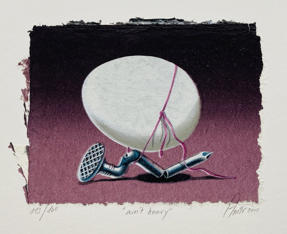 Image 1 of Sharon Amir - Œuf sérigraphié vintage - "Ain'T Heavy" - Z L