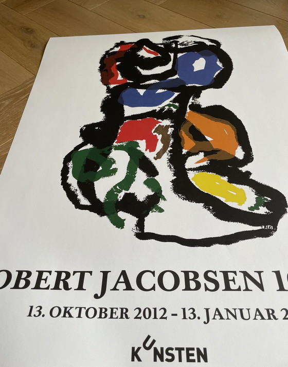 Image 1 of Robert Jacobsen (1912-1993), affiche d'exposition, Space And Form- Robert Jacobsen 100 Years, édition limitée à 250 exemplaires.