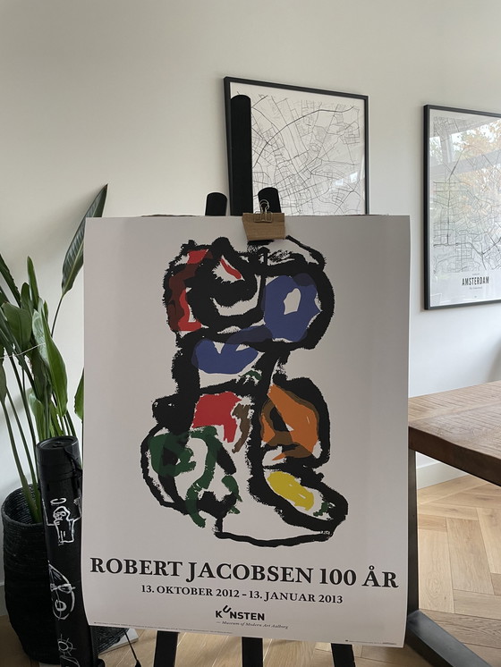 Image 1 of Robert Jacobsen (1912-1993), affiche d'exposition, Space And Form- Robert Jacobsen 100 Years, édition limitée à 250 exemplaires.