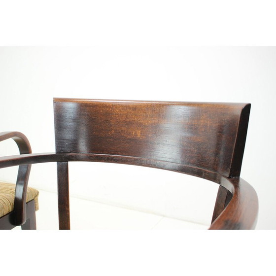 Image 1 of Ensemble de 4 fauteuils catalogue vintage H-224 par Jindřich Halabala, Tchécoslovaquie années 1930