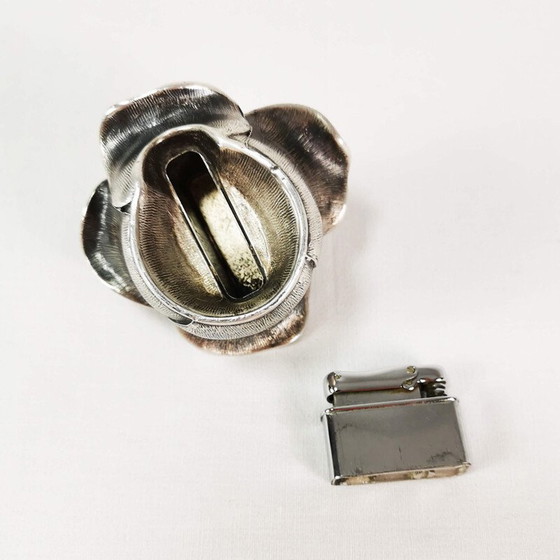 Image 1 of Briquet de table décoratif vintage en étain par Colibri pour Kreisler, Allemagne 1960