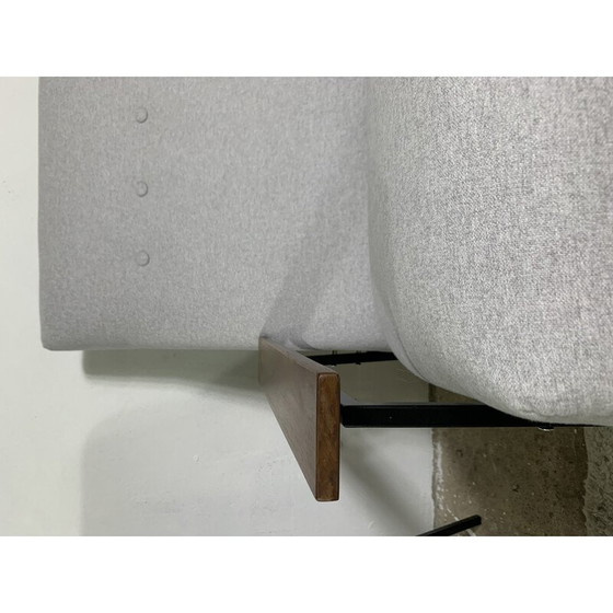 Image 1 of Fauteuil vintage en bois de noyer et métal noir par Rob Parry pour Gelderland, 1950