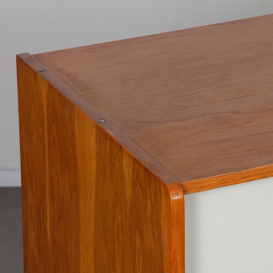 Image 1 of Commode vintage jaune et blanche modèle U-452 par Jiri Jiroutek pour Interier Praha, Tchécoslovaquie 1960