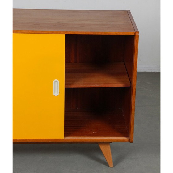 Image 1 of Commode vintage jaune et blanche modèle U-452 par Jiri Jiroutek pour Interier Praha, Tchécoslovaquie 1960