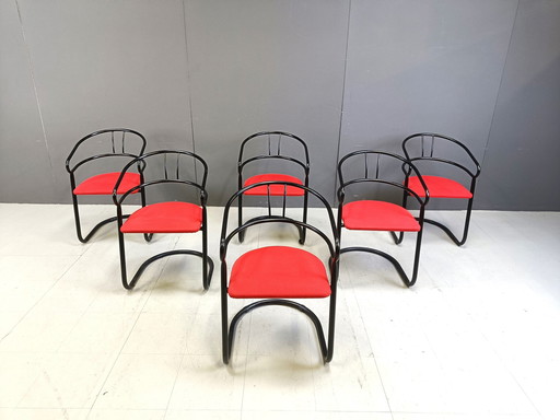 Chaises de salle à manger post-modernes, 1980S