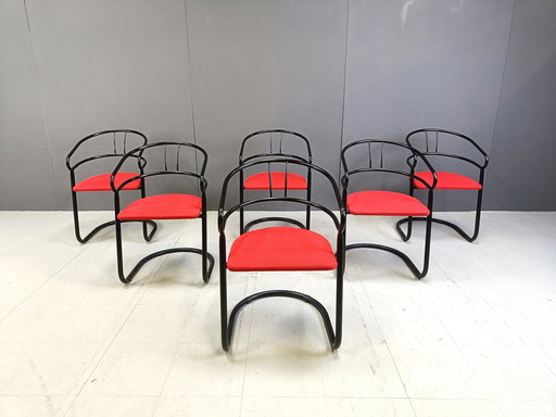 Chaises de salle à manger post-modernes, 1980S