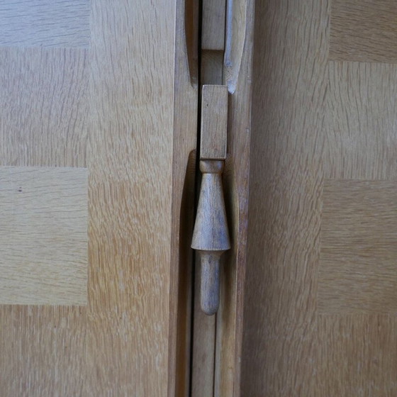 Image 1 of Armoire vintage en chêne modèle bouvine par Guillerme et Chambron, France 1960