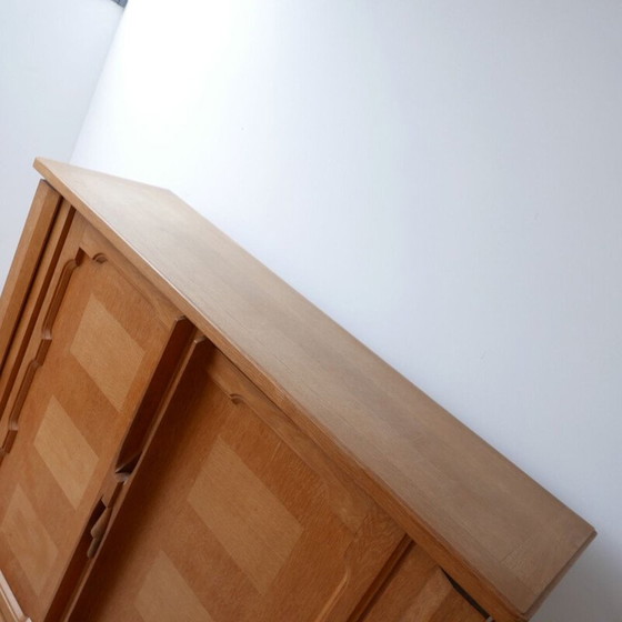 Image 1 of Armoire vintage en chêne modèle bouvine par Guillerme et Chambron, France 1960